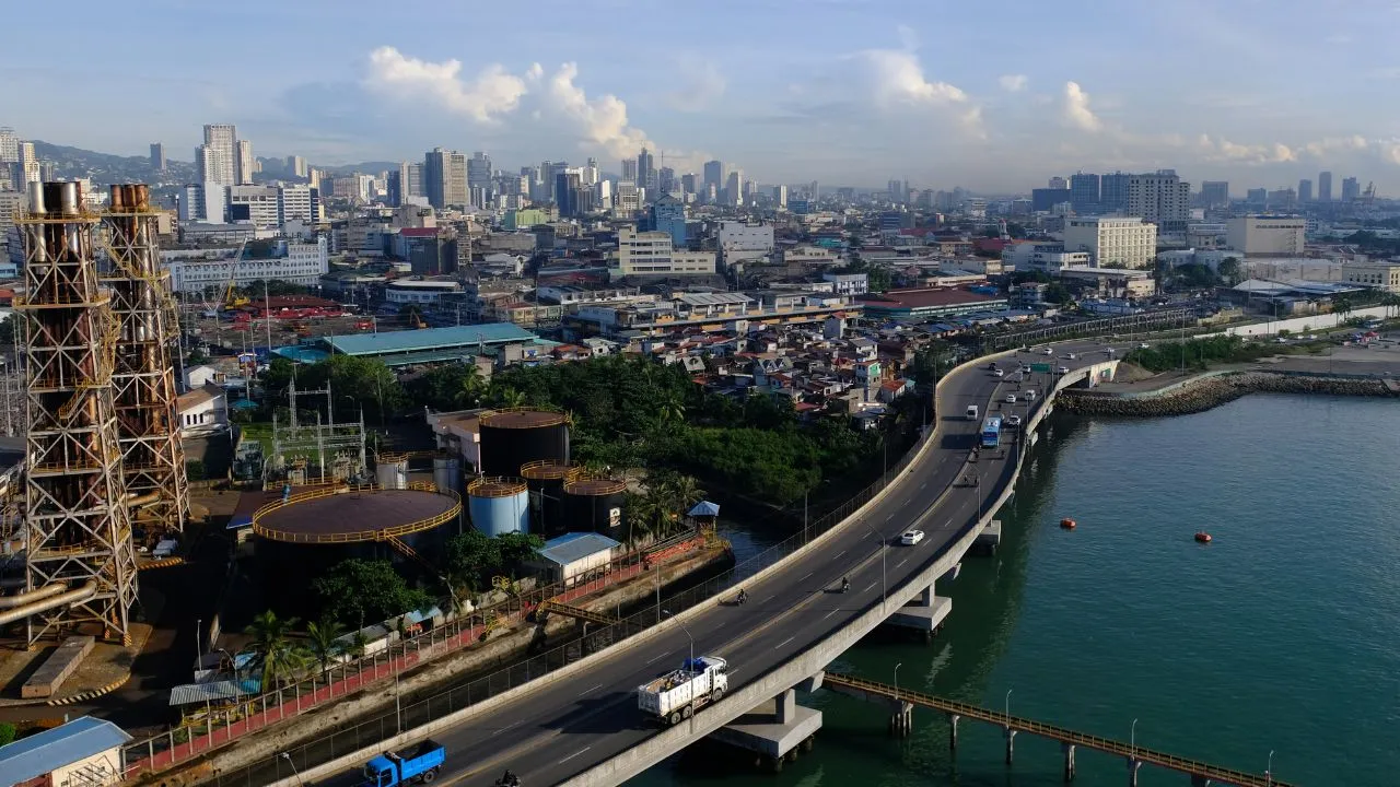 Cebu City harbor Philippines